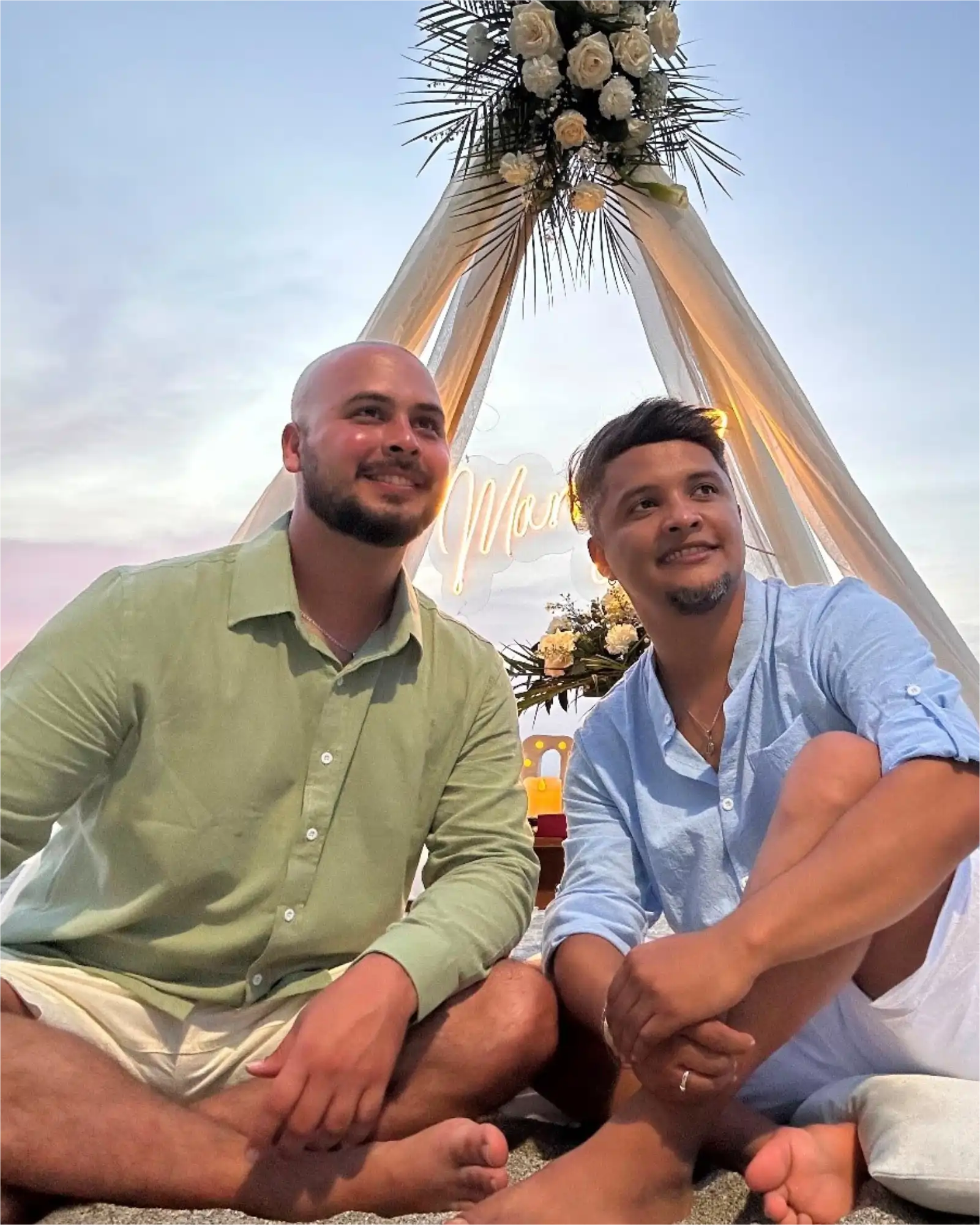Momento de la celebración de Jorge y Mauricio